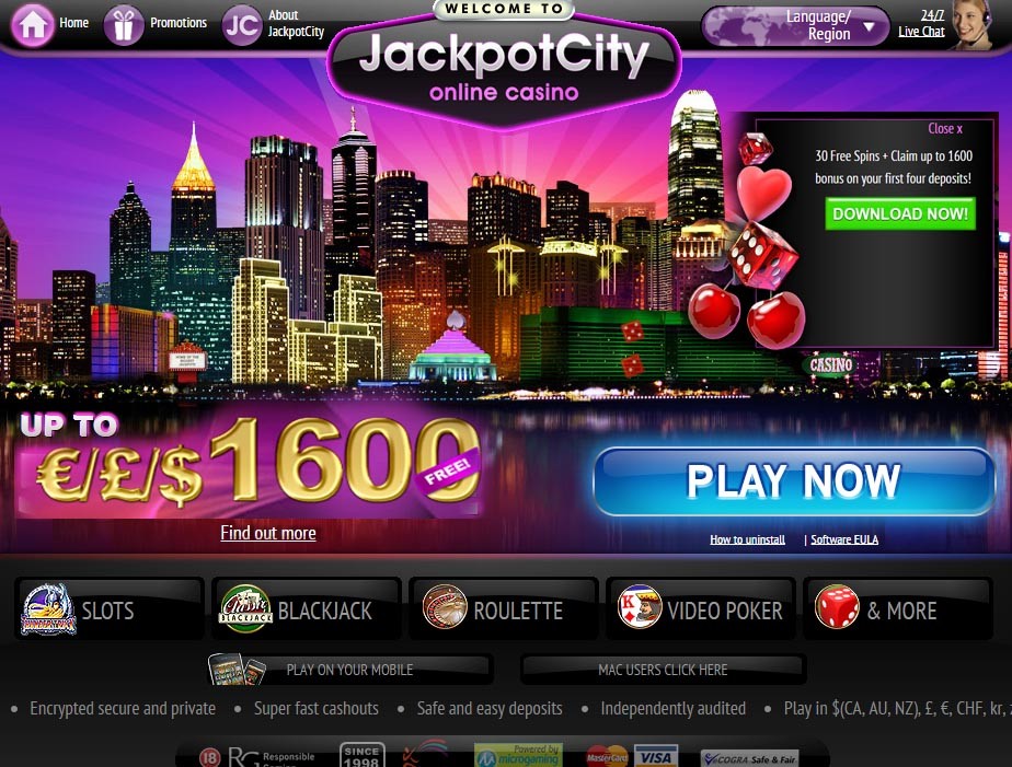 Jackpot City Casino News