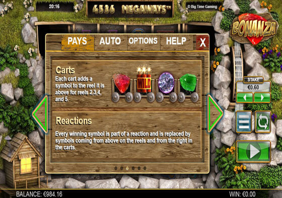 Play Bonanza Megaways Slot Machine by Big Time Gaming For Free