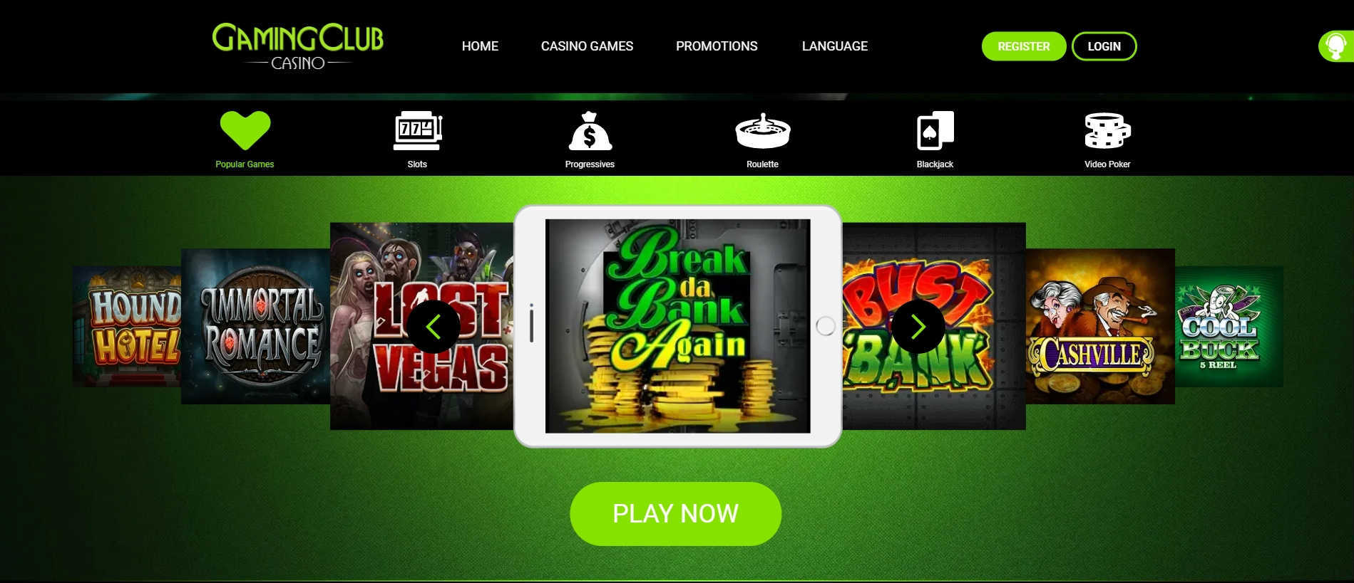 Gaming Club Casino Online Casino Games